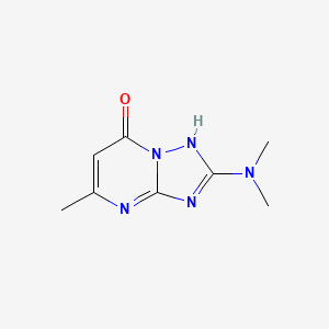 molecular formula C8H11N5O B3229335 2-(dimethylamino)-5-methyl-1H-[1,2,4]triazolo[1,5-a]pyrimidin-7-one CAS No. 128626-67-5