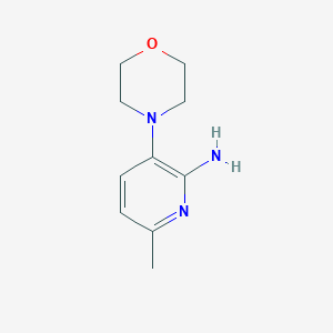 molecular formula C10H15N3O B3229342 6-Methyl-3-morpholinopyridin-2-amine CAS No. 1286273-54-8