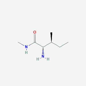 molecular formula C7H16N2O B3229353 Pentanamide, 2-amino-N,3-dimethyl-, (2S,3S)- CAS No. 128633-26-1