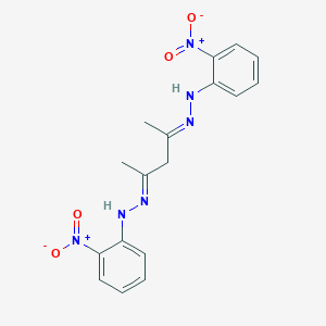 molecular formula C17H18N6O4 B322949 Pentane-2,4-dione bis({2-nitrophenyl}hydrazone) 
