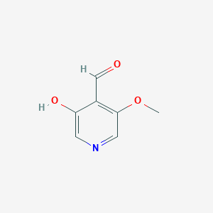 molecular formula C7H7NO3 B3229509 3-Hydroxy-5-methoxyisonicotinaldehyde CAS No. 1289038-89-6