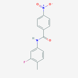 molecular formula C14H11FN2O3 B322952 N-(3-fluoro-4-methylphenyl)-4-nitrobenzamide 