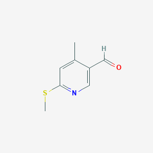 4-Methyl-6-methylsulfanyl-pyridine-3-carbaldehyde