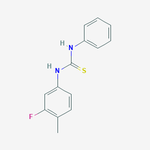molecular formula C14H13FN2S B322953 1-(3-Fluoro-4-methylphenyl)-3-phenylthiourea 