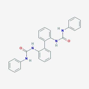 molecular formula C26H22N4O2 B322954 N-{2'-[(anilinocarbonyl)amino][1,1'-biphenyl]-2-yl}-N'-phenylurea 