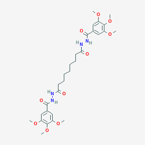 molecular formula C29H40N4O10 B322957 N'~1~,N'~9~-bis[(3,4,5-trimethoxyphenyl)carbonyl]nonanedihydrazide 