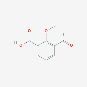 molecular formula C9H8O4 B3229573 3-甲酰基-2-甲氧基苯甲酸 CAS No. 1289170-62-2