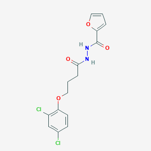 molecular formula C15H14Cl2N2O4 B322965 N'-[4-(2,4-dichlorophenoxy)butanoyl]-2-furohydrazide 