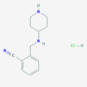 2-((Piperidin-4-ylamino)methyl)benzonitrile hydrochloride
