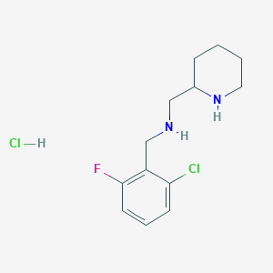 (2-Chloro-6-fluoro-benzyl)-piperidin-2-ylmethyl-amine hydrochloride