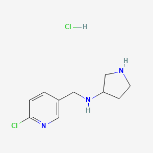 B3229682 (6-Chloro-pyridin-3-ylmethyl)-pyrrolidin-3-yl-amine hydrochloride CAS No. 1289385-99-4