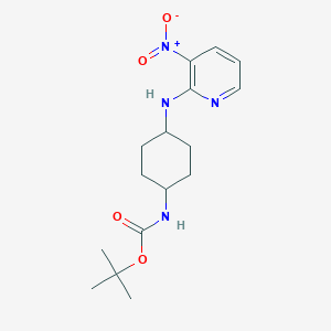 tert-butyl N-[4-[(3-nitropyridin-2-yl)amino]cyclohexyl]carbamate