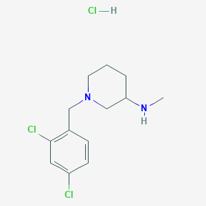 B3229723 [1-(2,4-Dichloro-benzyl)-piperidin-3-yl]-methyl-amine hydrochloride CAS No. 1289386-52-2