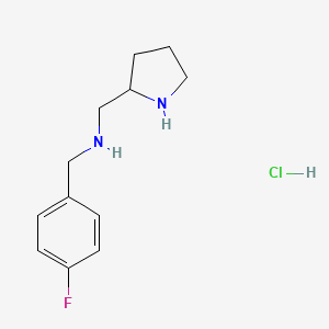 (4-Fluoro-benzyl)-pyrrolidin-2-ylmethyl-amine hydrochloride