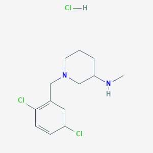molecular formula C13H19Cl3N2 B3229915 [1-(2,5-Dichloro-benzyl)-piperidin-3-yl]-methyl-amine hydrochloride CAS No. 1289388-69-7