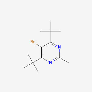 molecular formula C13H21BrN2 B3229918 5-Bromo-4,6-di-tert-Butyl-2-methylpyrimidine CAS No. 128939-66-2