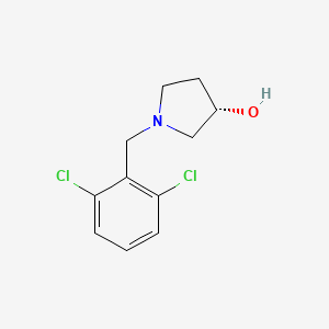 molecular formula C11H13Cl2NO B3229930 (S)-1-(2,6-Dichloro-benzyl)-pyrrolidin-3-ol CAS No. 1289584-84-4