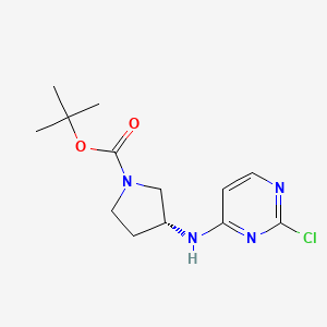 B3230040 (R)-3-(2-Chloro-pyrimidin-4-ylamino)-pyrrolidine-1-carboxylic acid tert-butyl ester CAS No. 1289585-47-2