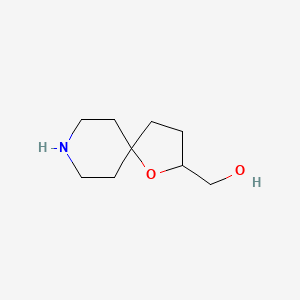 molecular formula C9H17NO2 B3230083 1-Oxa-8-azaspiro[4.5]decan-2-ylmethanol CAS No. 1290627-73-4