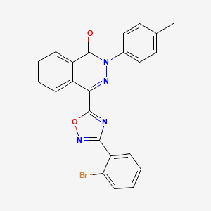 molecular formula C23H15BrN4O2 B3230115 4-(3-(2-bromophenyl)-1,2,4-oxadiazol-5-yl)-2-(p-tolyl)phthalazin-1(2H)-one CAS No. 1291847-16-9