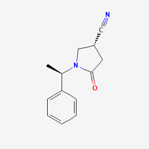 (3R)-5-oxo-1-[(1R)-1-phenylethyl]pyrrolidine-3-carbonitrile