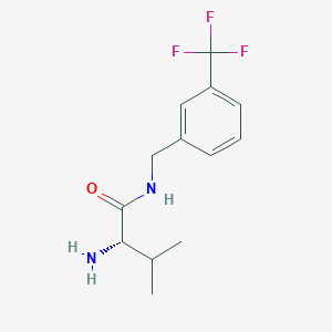 molecular formula C13H17F3N2O B3230165 (S)-2-Amino-3-methyl-N-(3-trifluoromethyl-benzyl)-butyramide CAS No. 1292747-03-5