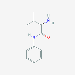 molecular formula C11H16N2O B3230213 (S)-2-氨基-3-甲基-N-苯基丁酰胺 CAS No. 129473-55-8