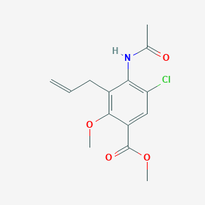 Methyl 4-acetamido-3-allyl-5-chloro-2-methoxybenzoate