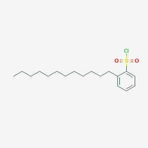 molecular formula C18H29ClO2S B3230246 2-Dodecylbenzene-1-sulfonyl chloride CAS No. 1296885-05-6