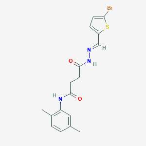 4-{2-[(5-bromothien-2-yl)methylene]hydrazino}-N-(2,5-dimethylphenyl)-4-oxobutanamide