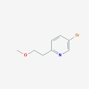 molecular formula C8H10BrNO B3230282 Pyridine, 5-bromo-2-(2-methoxyethyl)- CAS No. 1298032-38-8