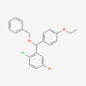 2-((Benzyloxy)(4-ethoxyphenyl)methyl)-4-bromo-1-chlorobenzene