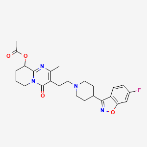 molecular formula C25H29FN4O4 B3230324 9-O-AcetylPaliperidone CAS No. 130049-87-5