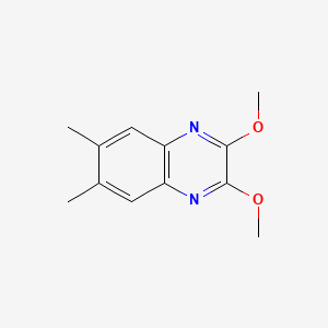 molecular formula C12H14N2O2 B3230326 2,3-二甲氧基-6,7-二甲基喹喔啉 CAS No. 130064-16-3