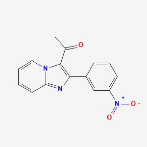 1-(2-(3-Nitrophenyl)imidazo[1,2-a]pyridin-3-yl)ethanone