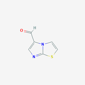 molecular formula C6H4N2OS B3230358 咪唑并[2,1-b]噻唑-5-甲醛 CAS No. 130182-31-9