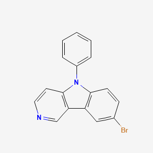 molecular formula C17H11BrN2 B3230390 8-Bromo-5-phenyl-5H-pyrido[4,3-b]indole CAS No. 1303503-70-9