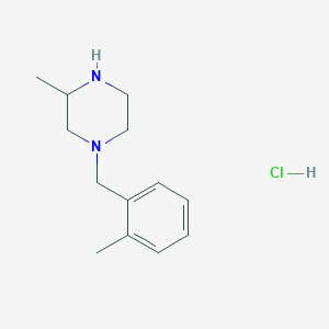 molecular formula C13H21ClN2 B3230398 3-Methyl-1-(2-methylbenzyl)piperazine hydrochloride CAS No. 1303967-83-0