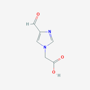 molecular formula C6H6N2O3 B3230401 2-(4-Formyl-1H-imidazol-1-yl)acetic acid CAS No. 1303968-40-2