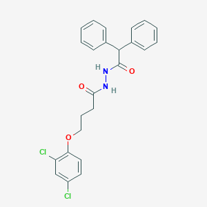 molecular formula C24H22Cl2N2O3 B323042 4-(2,4-dichlorophenoxy)-N'-(diphenylacetyl)butanohydrazide 