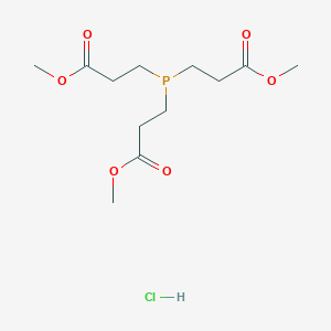 molecular formula C12H22ClO6P B3230421 Trimethyl 3,3',3''-phosphinetriyltripropanoate hydrochloride CAS No. 1304513-50-5