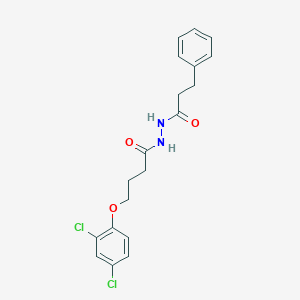molecular formula C19H20Cl2N2O3 B323044 4-(2,4-dichlorophenoxy)-N'-(3-phenylpropanoyl)butanehydrazide 