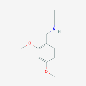 molecular formula C13H21NO2 B3230469 Tert-butyl[(2,4-dimethoxyphenyl)methyl]amine CAS No. 130539-87-6