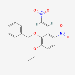 Benzene, 1-ethoxy-4-nitro-3-(2-nitroethenyl)-2-(phenylmethoxy)-