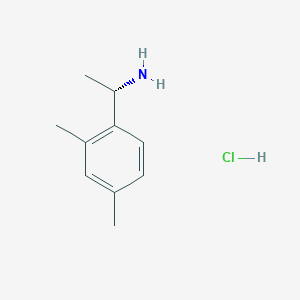 molecular formula C10H16ClN B3230491 (1S)-1-(2,4-dimethylphenyl)ethan-1-amine hydrochloride CAS No. 1305710-73-9