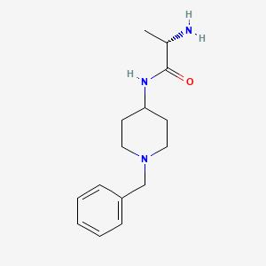 molecular formula C15H23N3O B3230502 (S)-2-Amino-N-(1-benzyl-piperidin-4-yl)-propionamide CAS No. 1306030-16-9