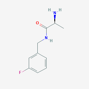 molecular formula C10H13FN2O B3230514 (S)-2-Amino-N-(3-fluoro-benzyl)-propionamide CAS No. 1306150-09-3
