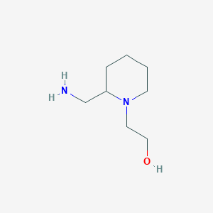 molecular formula C8H18N2O B3230520 2-[2-(Aminomethyl)piperidin-1-yl]ethan-1-ol CAS No. 1306571-74-3