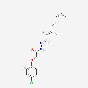 molecular formula C19H25ClN2O2 B323053 2-(4-chloro-2-methylphenoxy)-N'-(3,7-dimethyl-2,6-octadienylidene)acetohydrazide 