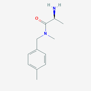 molecular formula C12H18N2O B3230544 (S)-2-Amino-N-methyl-N-(4-methyl-benzyl)-propionamide CAS No. 1307127-20-3